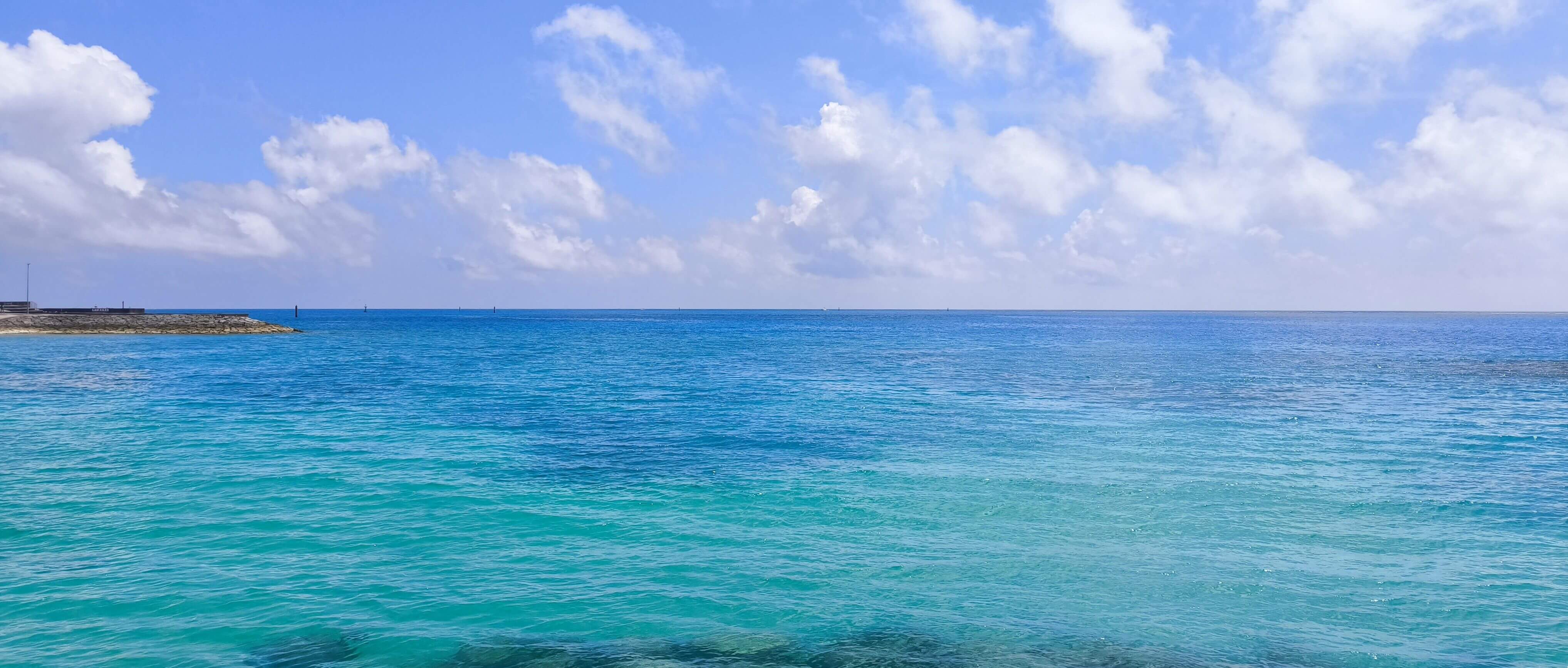 Beautiful sea and sky photographed in Okinawa, Japan